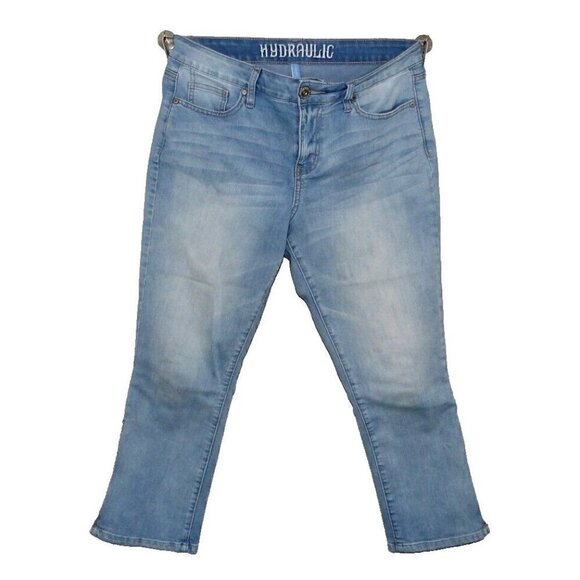 Hydraulic Denim - HYDRAULIC Nolita mid rise curvy skinny crop jeans 24.5" inseam women's size 10